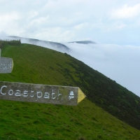 Ridge Cliff in Clouds, Dorset